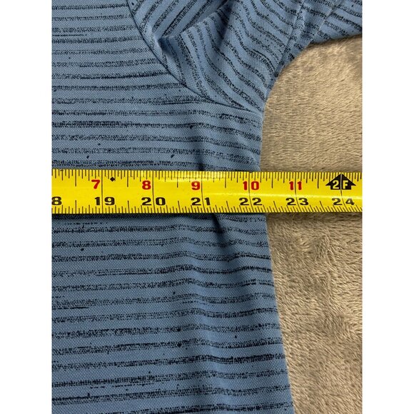 Travis Mathew Striped Golf Polo Shirt Blue Mens XL Short Sleeve - Picture 6 of 7